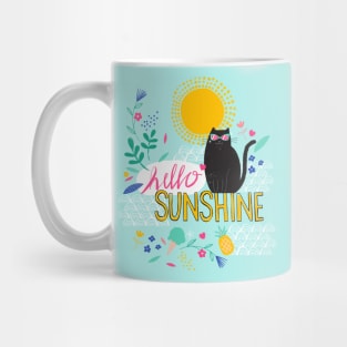Hello Sunshine Cat Mug